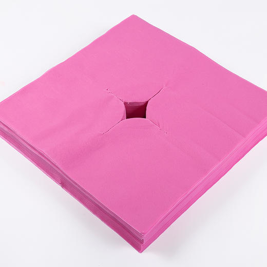 一次性趴枕巾洞巾美容院按摩床美容床床头洞巾推拿十字孔巾垫脸巾 商品图3