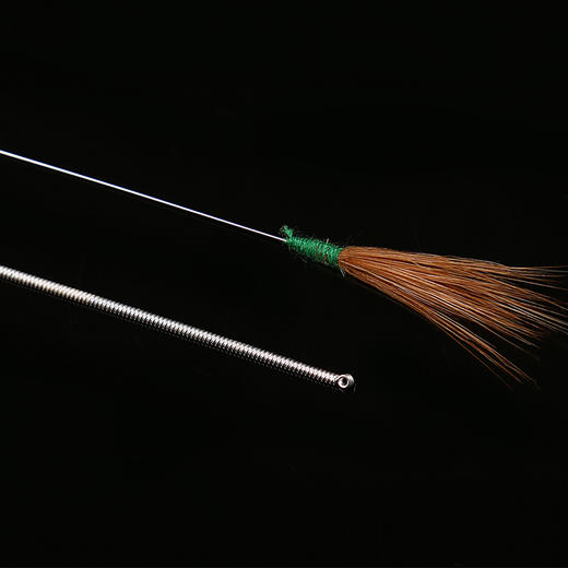 专业采耳工具新款掏耳勺朵手工银针鸡毛棒鸡软毛刷竹马尾毛鸡毛刷 商品图2