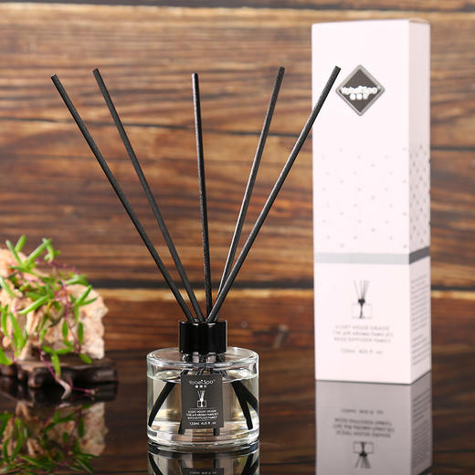 香薰精油熏香藤条无火家用卧室内房间香水摆件厕所空气清新剂檀香 商品图0
