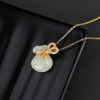 AHCI S925银镶嵌和田玉福袋挂坠 AHCI0001 商品缩略图3