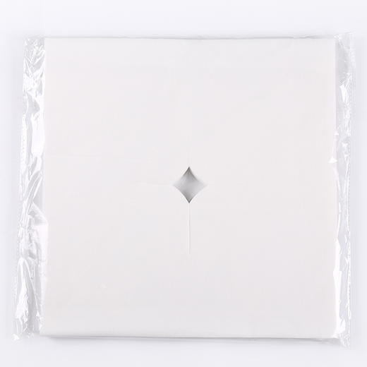 一次性趴枕巾洞巾美容院按摩床美容床床头洞巾推拿十字孔巾垫脸巾 商品图4