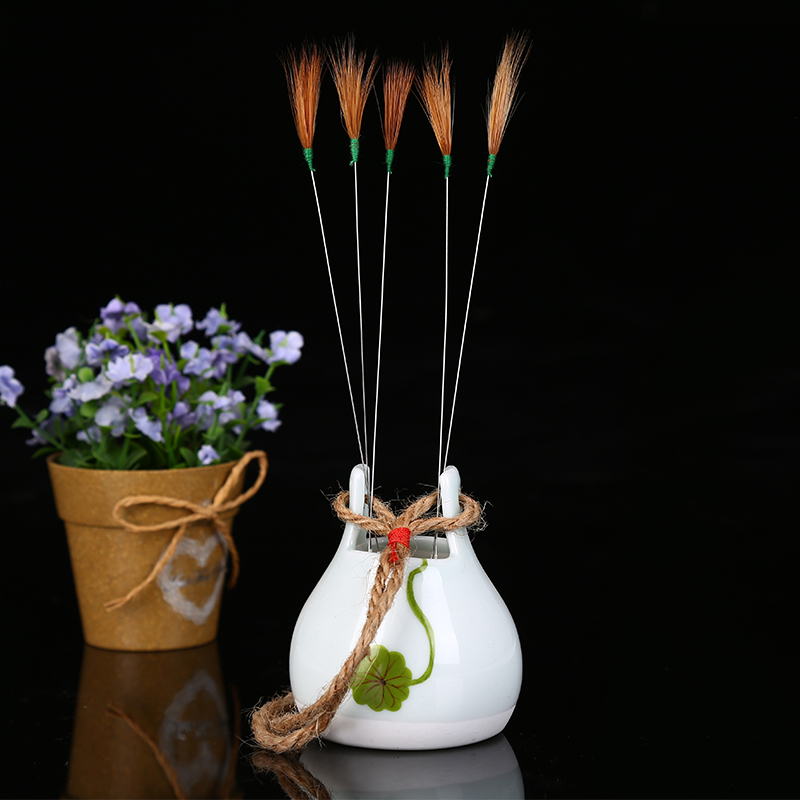 专业采耳工具新款掏耳勺朵手工银针鸡毛棒鸡软毛刷竹马尾毛鸡毛刷