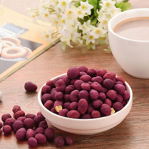 味滋源 紫薯花生120g袋装 零食小吃坚果炒货花生米办公休闲零食品 商品图3