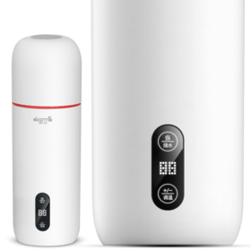 【好物】德尔玛·电热水杯/水温屏随行电热杯