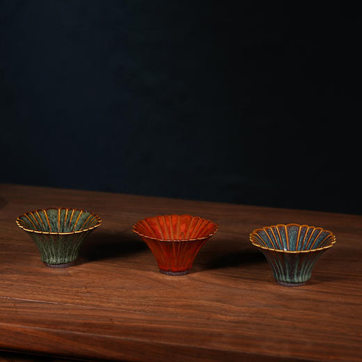 龙德堂陶艺 《星月天目 佛教圣花系列 优昙华》50cc(库存询客服) 商品图1