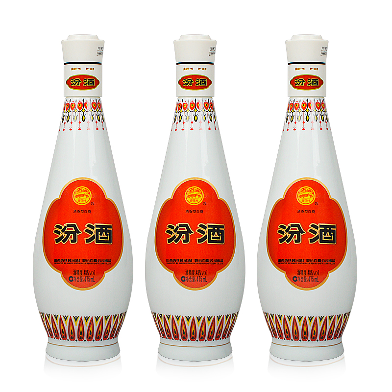 [白酒]汾酒乳白汾48度475ml(光瓶)
