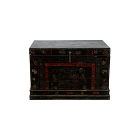 彩绘箱 字画箱 储物箱子 全实木箱子 衣箱整理收藏箱