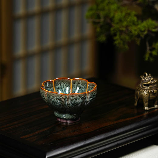 龙德堂陶艺 《星月天目 佛教圣花系列 曼陀罗》80cc(库存询客服) 商品图5