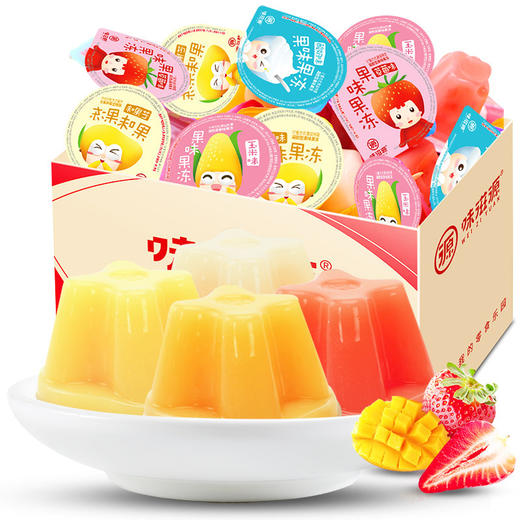 果味果冻500g 果肉 果冻 零食 小吃 水果味 布丁 果冻 多口味 零食 味滋源 商品图4