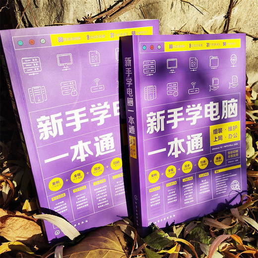 新手学电脑一本通 组装维护上网办公 博蓄诚品 电脑入门电脑硬件选购装机 Windows10系统安装操作系统使用 办公软件应用教程书籍 商品图2