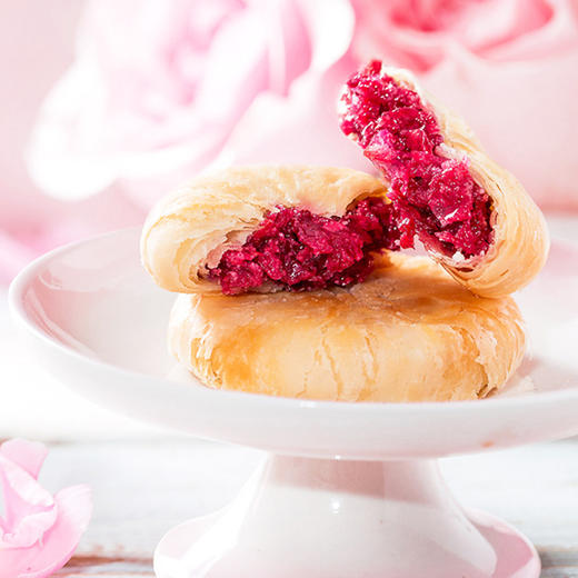 玫瑰鲜花饼500g/盒 云南特产传统糕点心甜点小吃零食面包 味滋源 商品图2