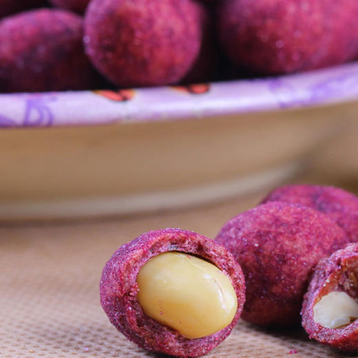 味滋源 紫薯花生120g袋装 零食小吃坚果炒货花生米办公休闲零食品 商品图2