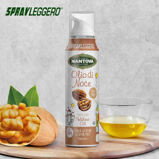 意大利轻喷核桃油婴幼儿辅食核桃油儿童食用油原装进口 商品图2