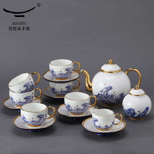 国瓷永丰源 先生瓷海上明珠17头咖啡具 商品图0