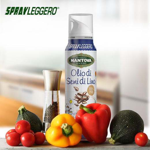 意大利轻喷亚麻籽油宝宝辅食油无添加食用油原装进口 商品图0