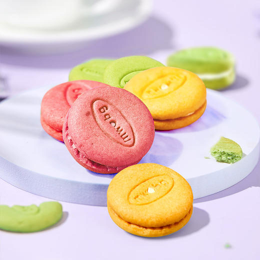 马卡龙 夹心饼干 500g/箱 酸奶 多口味 糕点 休闲 零食 下午茶 点心 味滋源 商品图3