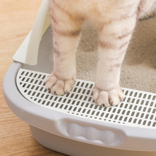 半封闭猫砂盆大号小号宠物猫厕所顶入式防外溅猫厕所盆 商品图2