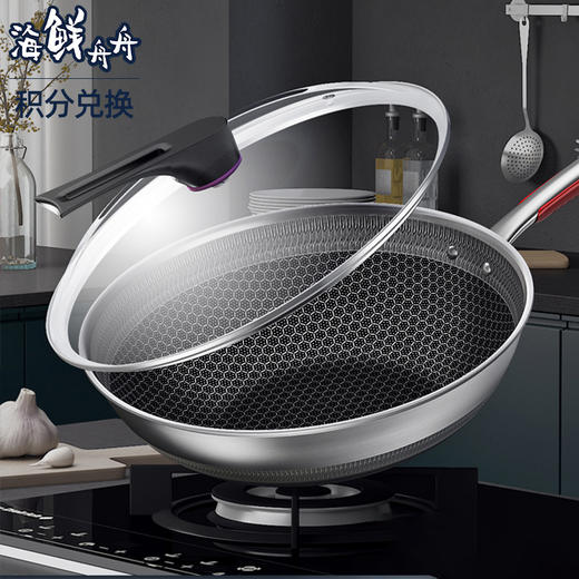 康巴赫旗舰店官方旗舰蜂窝不粘锅炒锅不锈钢炒菜锅家用德国电磁炉 商品图0
