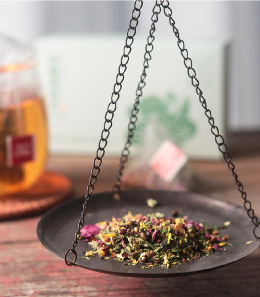 一张顺卡+1盒玫瑰荷香茶，茶香味甘冲饮方便。湿浊。一盒20袋三角茶包-CG 商品图1