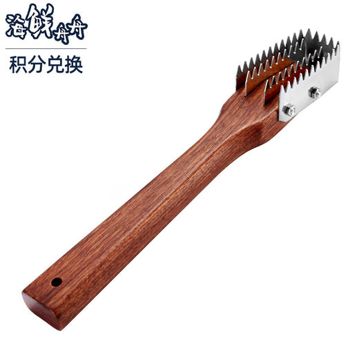 日本木柄刮鱼鳞神器家用鱼鳞刨打鳞刮鳞器去鱼鳞刨工具杀鱼刀手动 商品图0