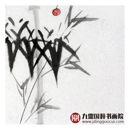 李自强《红红樱桃》68*68cm 花鸟斗方作品 茶室/餐厅挂画 商品图7