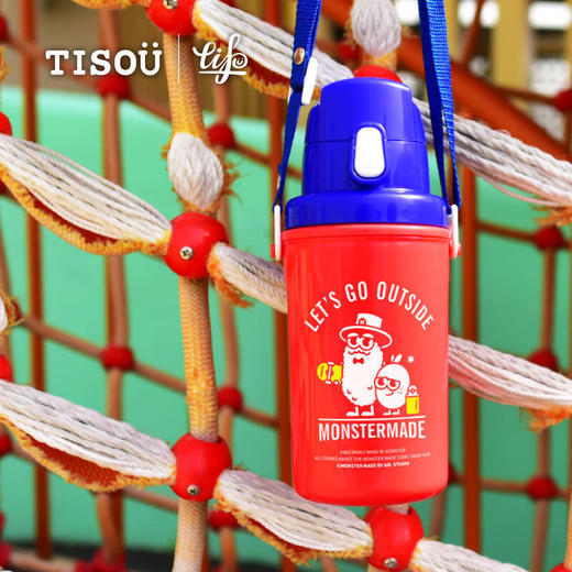 日本进TISOU爱婴小铺儿童学饮杯直饮水壶便携(保冷型)450ml 商品图3