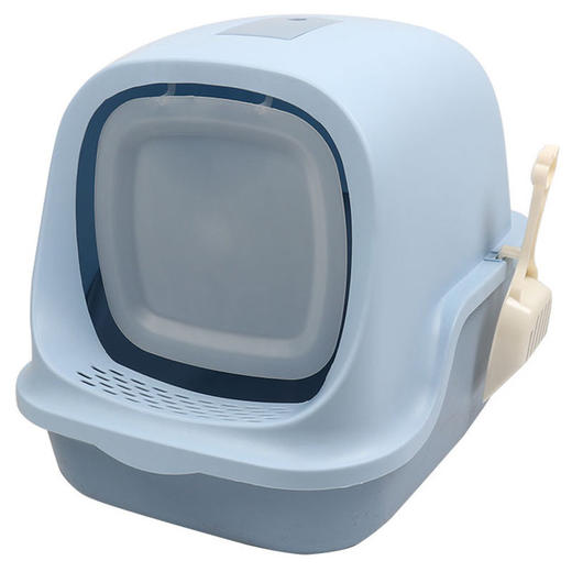新款大号全封闭式猫砂盆猫厕所猫窝拾便器防抛溅送猫砂铲 商品图0