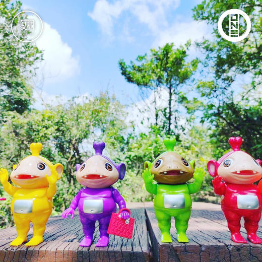 现货 壹工坊 天线怪兽 套装 搪胶 限定 潮玩 摆件 商品图0