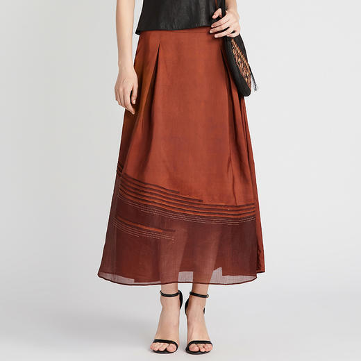 TANGY Collection 天意精品 2021年春季新品雾绯系列柯纱莨绸半裙 商品图3