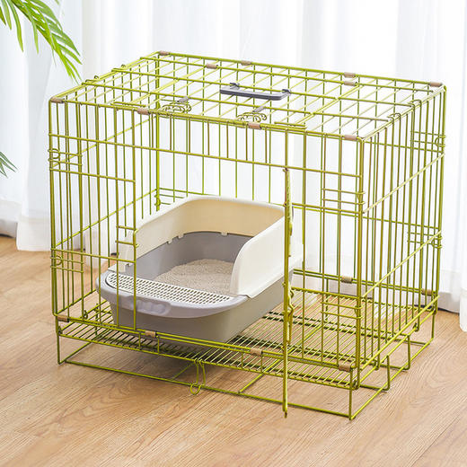 半封闭猫砂盆大号小号宠物猫厕所顶入式防外溅猫厕所盆 商品图3