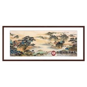 侯志明《自古山水含清晖》68*178cm 山水横幅作品 茶室/客厅挂画