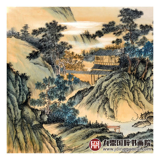 侯志明《白日依山尽》68*178cm 山水横幅作品 茶室/客厅挂画 商品图4