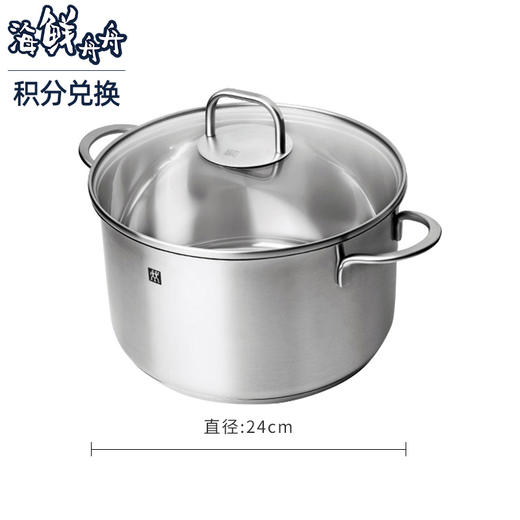 德国双立人Nova Plus汤锅20cm 24cm单锅蒸笼套装炖锅蒸屉不锈钢锅 商品图0