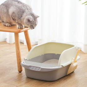 半封闭猫砂盆大号小号宠物猫厕所顶入式防外溅猫厕所盆