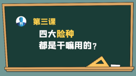 第三课：四大险种，都是干嘛用的？