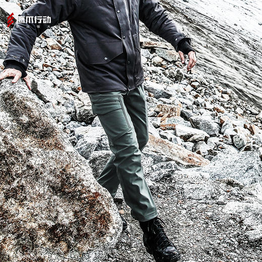 鹰爪行动征服者战术软壳裤冬季加绒保暖户外冲锋裤 商品图2