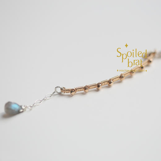 spoiledbrat jewelry金银色卯钉手链 商品图5