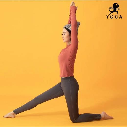 壁虎瑜伽2020【和熙】高领磨毛长袖瑜伽T恤（无胸垫） 商品图2