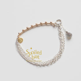 spoiledbrat jewelry金银色卯钉手链