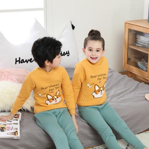 【儿童内衣】*儿童保暖内衣套装纯棉男童女童加厚秋衣秋裤三层夹棉秋冬季 商品图6