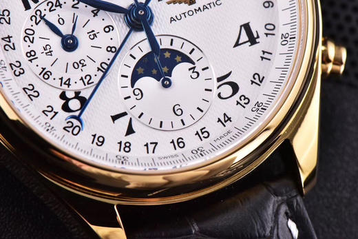 3M浪琴名匠优雅系列42mm大号月相男表，官方型号L2.773.4.78.3（具体型号看颜色搭配），100%原装分解开模生产 商品图6