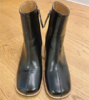 欧洲站女靴2020秋冬新款真皮后拉链圆头粗跟短靴女时尚欧货时装靴 商品缩略图3