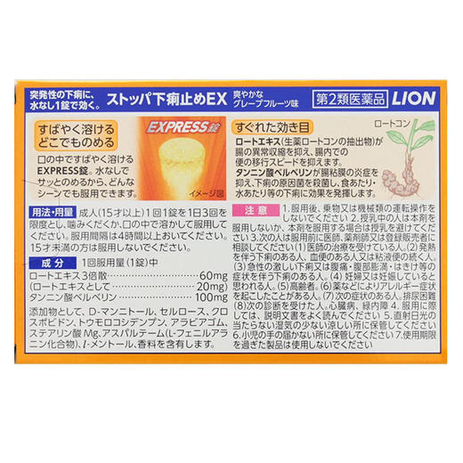 狮王 止泻 EX 12片（177050） 商品图1