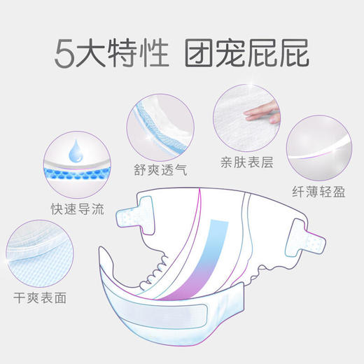 Pigeon贝亲轻透系列尿不湿M码58片[FPCMA107] 商品图4