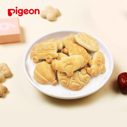Pigeon贝亲婴儿辅食交通工具造型小饼干-蓝莓味40g(6个月以上)[FPLFB12] 商品图3