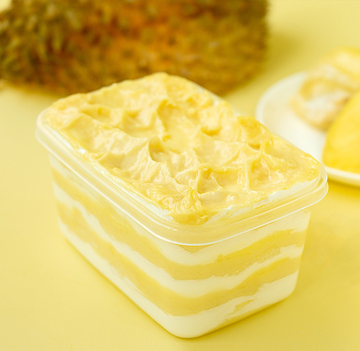 270g榴莲/芒果千层盒子蛋糕 2盒装 - 榴芒一刻