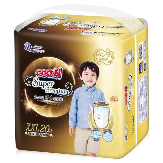 GOO.N大王短裤式纸尿裤光羽系列鎏金版XXL20片 商品图0