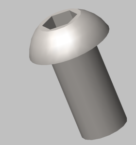 内六角半圆头螺钉_镀铬_10.9级