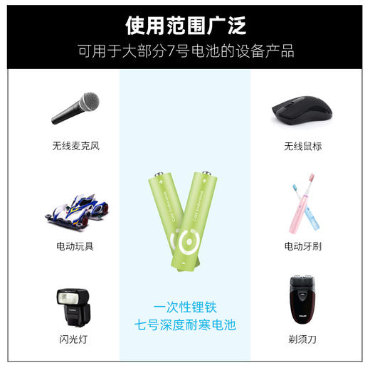 耐时 专业锂电池 轻量化 耐低温耐寒持久 户外运动登山 干电池 商品图4