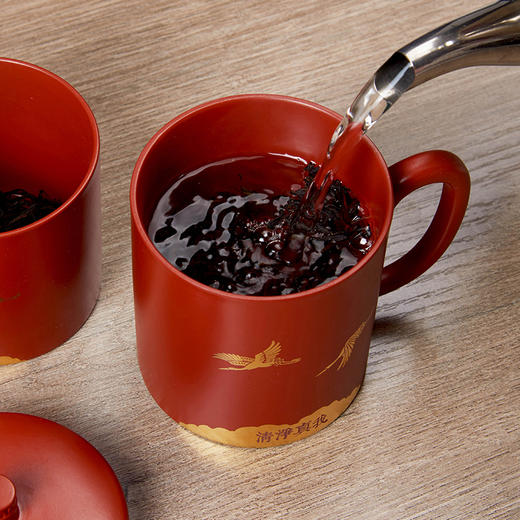 祥和紫砂杯套装黄龙山原矿紫砂 商品图5